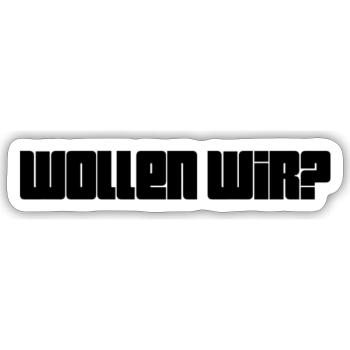 hast du Lust? - Sticker Größe S (10 x 10 cm) - Mattweiß - Vorne