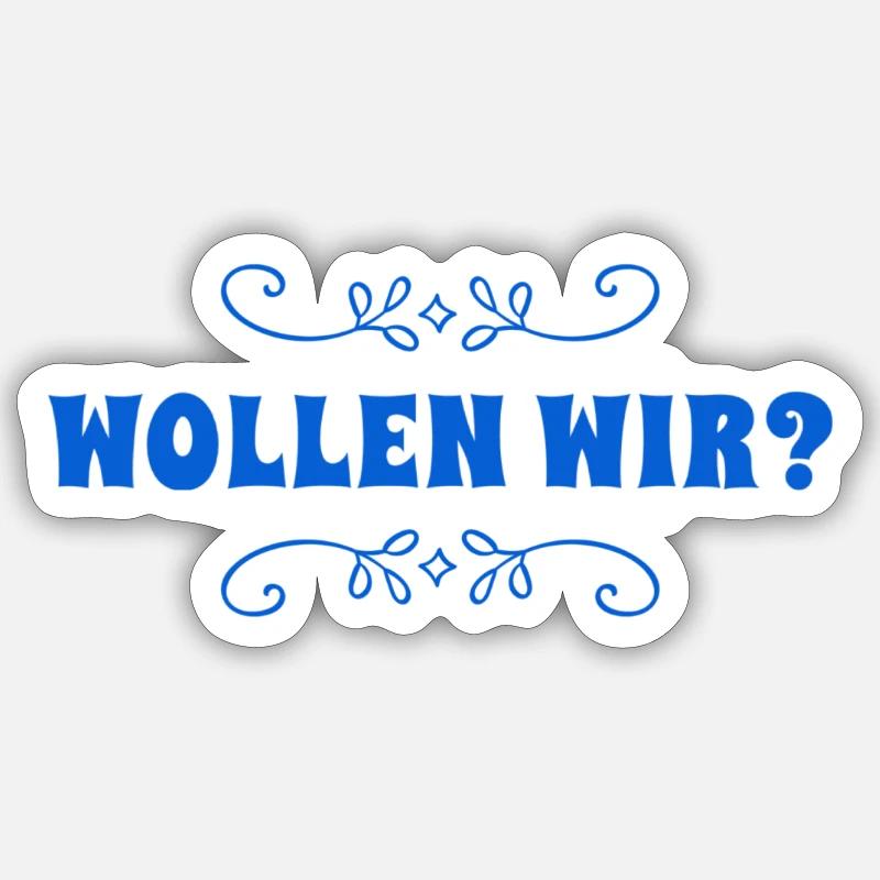 wie schaut es aus? - Sticker Größe S (10 x 10 cm) - Mattweiß
