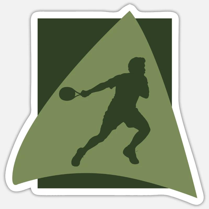 Racket Squash Squash Racket - Sticker size S (10 x 10 cm) - white matte