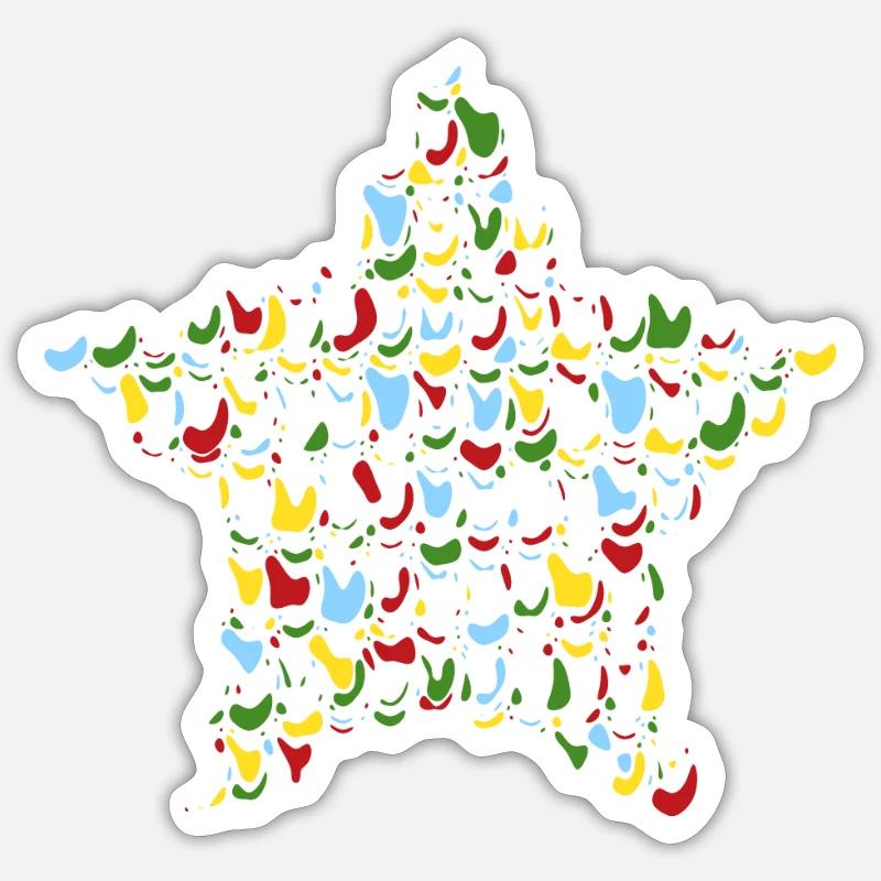 Sternfleckchen Sticker Größe S (10 x 10 cm)