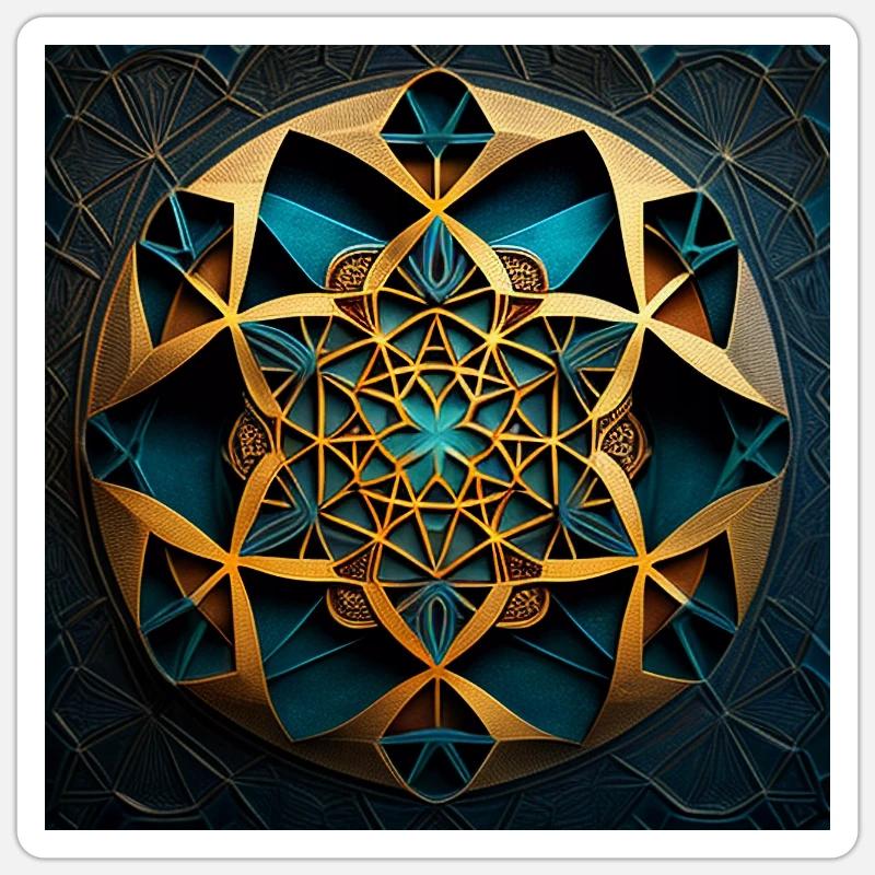 Sacred Geometry Sticker size S (10 x 10 cm)