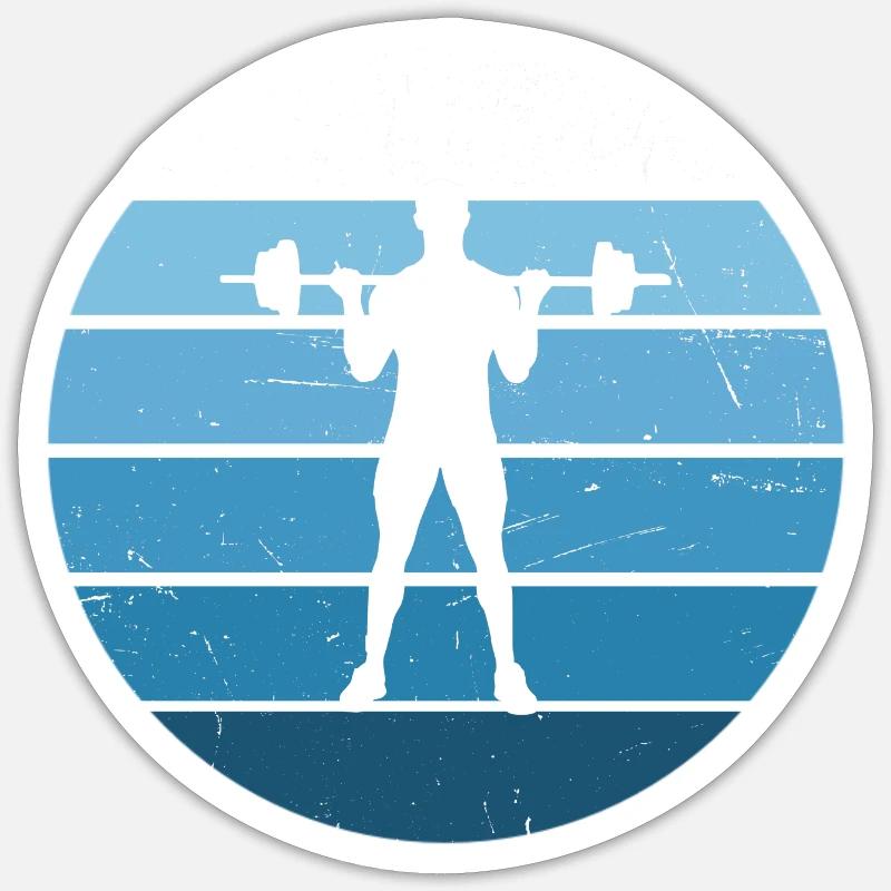 Endurance Training Women's Weightlifting Strength Training Sticker size S (10 x 10 cm)