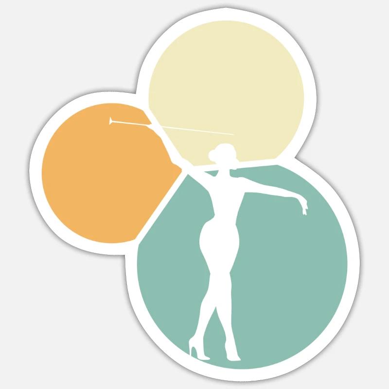 Dancing Dancing Twirling Sticker size S (10 x 10 cm)