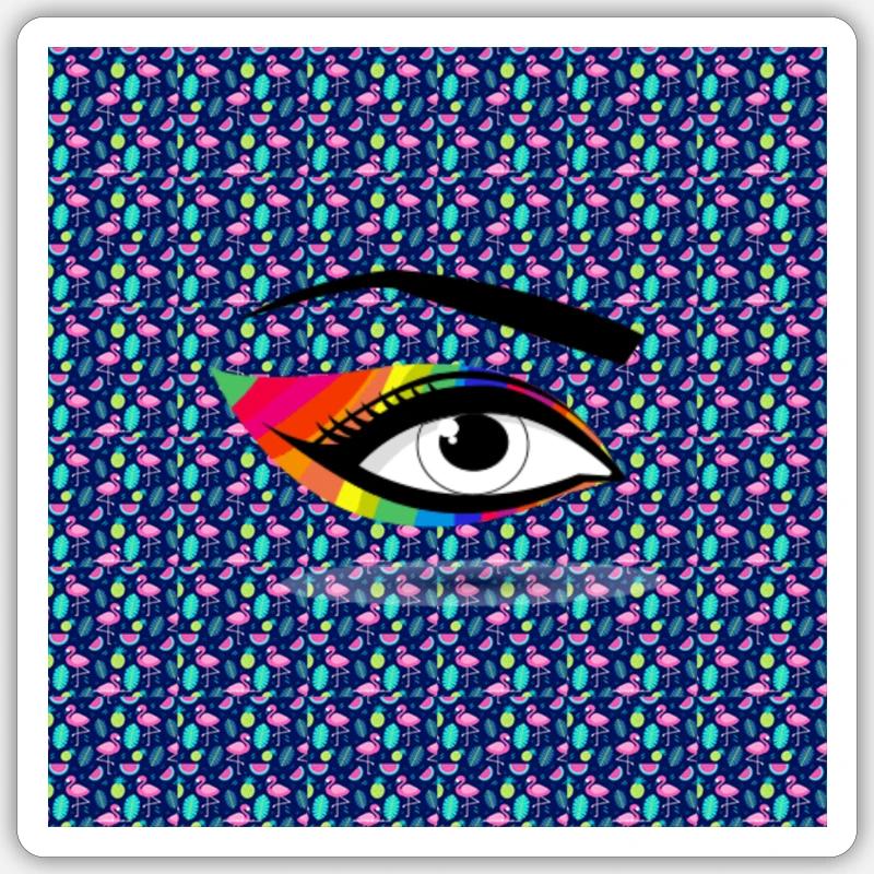 Oeil Sticker taille S (10 x 10 cm)