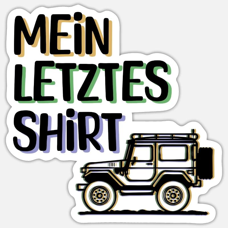 Wanderer Camping Statement Campingplatz Ferien - Sticker Größe S (10 x 10 cm) - Mattweiß