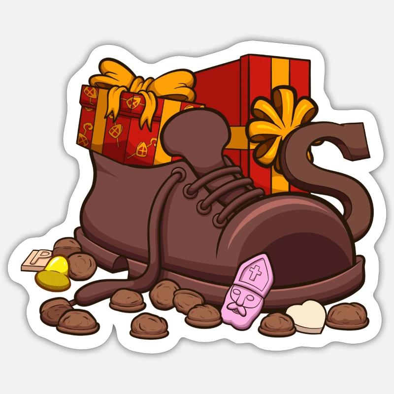 Schuh-Einstellung - Sticker Größe S (10 x 10 cm) - Mattweiß