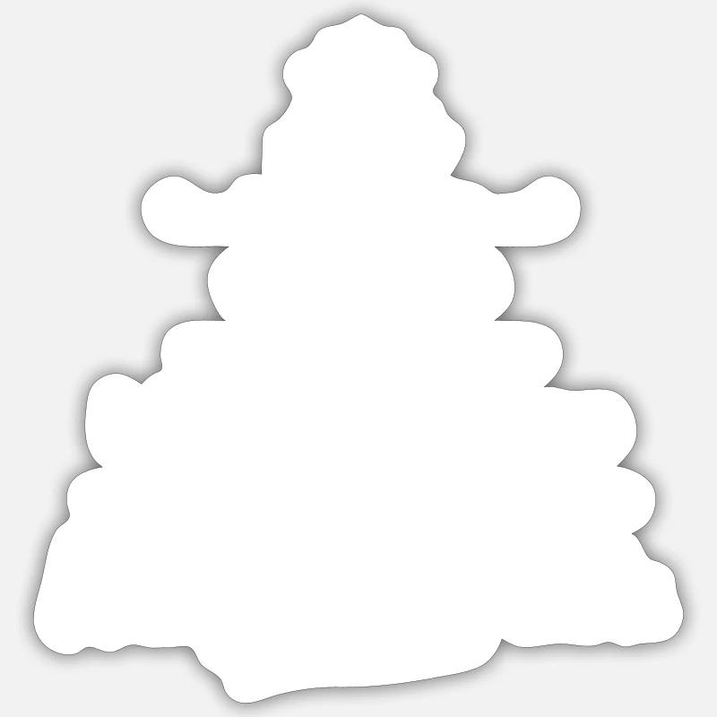 Scheidung Krieg - Sticker Größe S (10 x 10 cm) - Mattweiß