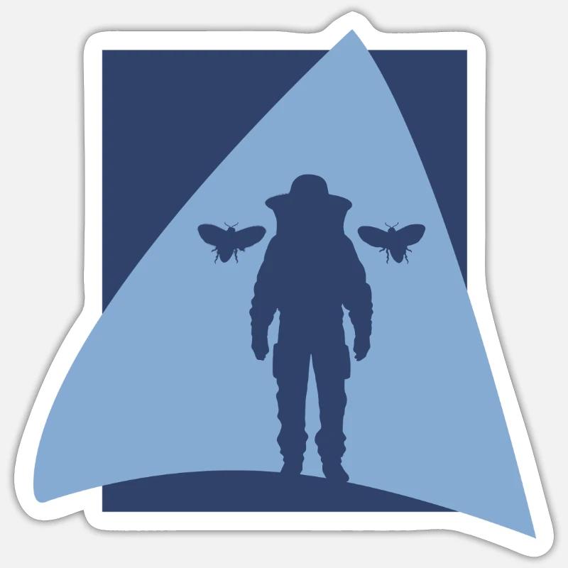 Beekeeping honey bee beekeeper - Sticker size S (10 x 10 cm) - white matte