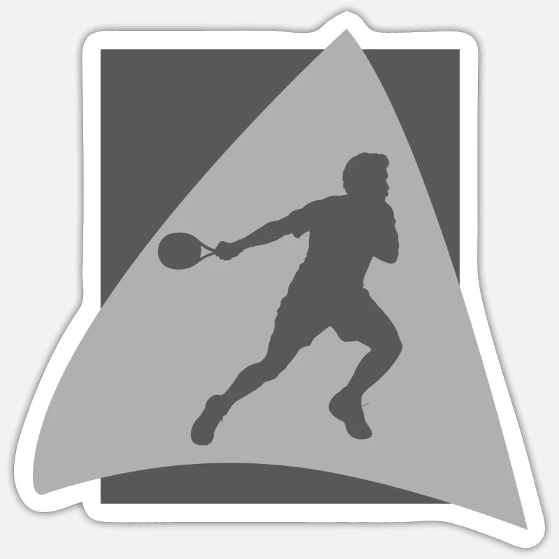 Schläger Squash Squash Squash Spieler Sticker Größe S (10 x 10 cm)