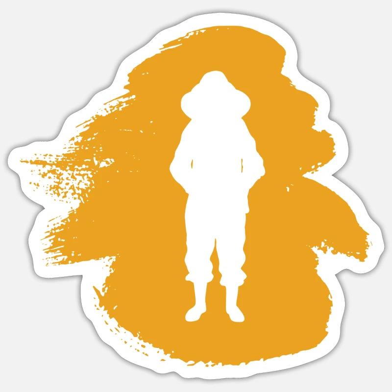 Beekeeping Beekeeping Beekeeper - Sticker size S (10 x 10 cm) - white matte
