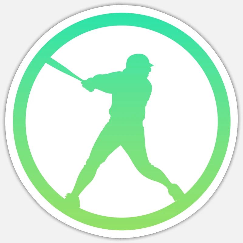 Pitcher Baseball Softball - Sticker size S (10 x 10 cm) - white matte