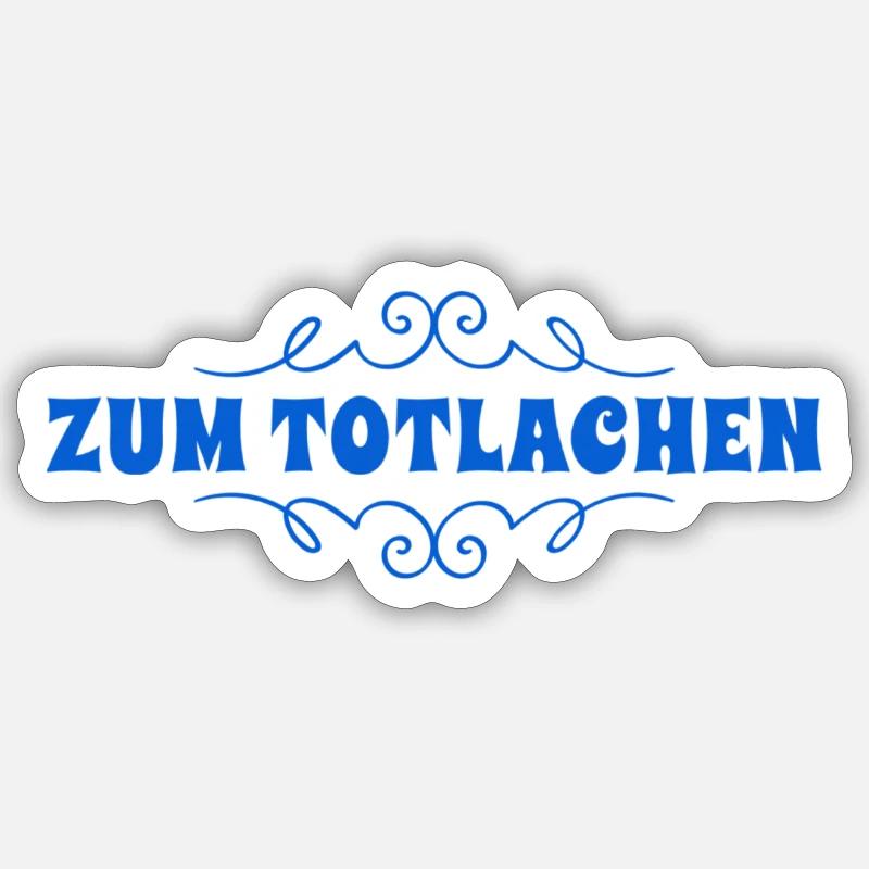 wie witzig - Sticker Größe S (10 x 10 cm) - Mattweiß
