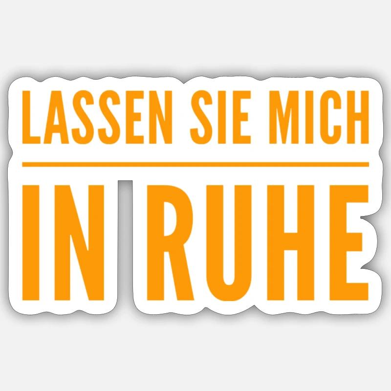 lass das - Sticker Größe S (10 x 10 cm) - Mattweiß