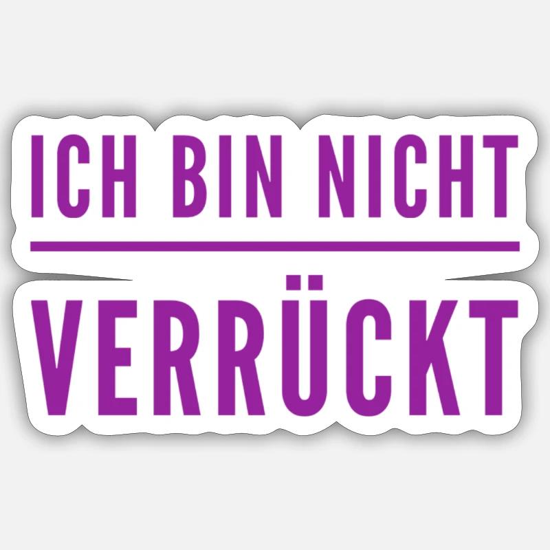 total normal - Sticker Größe S (10 x 10 cm) - Mattweiß