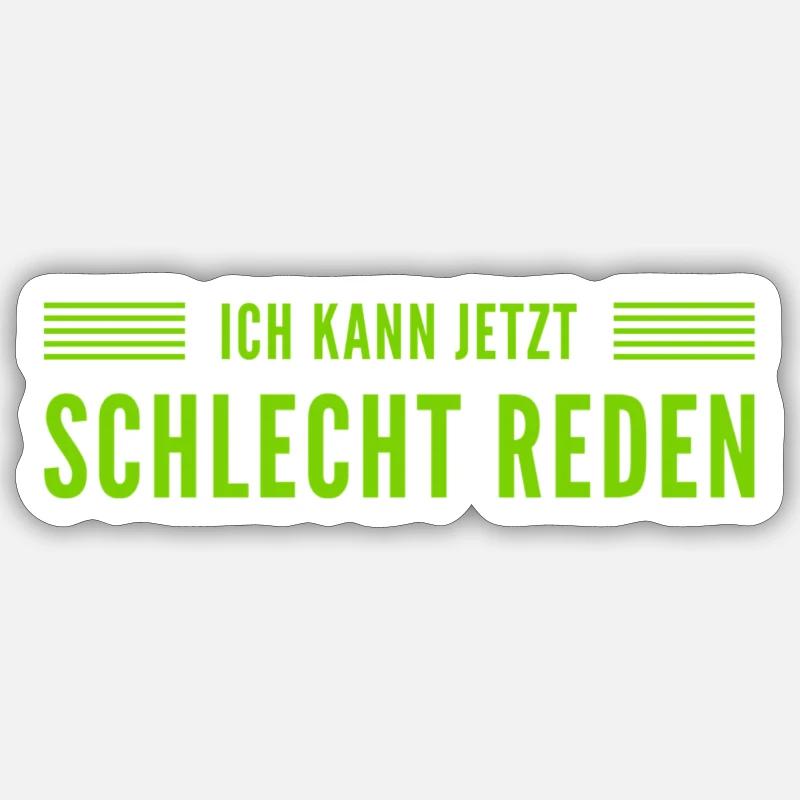 das ist ein schlechter Zeitpunkt - Sticker Größe S (10 x 10 cm) - Mattweiß