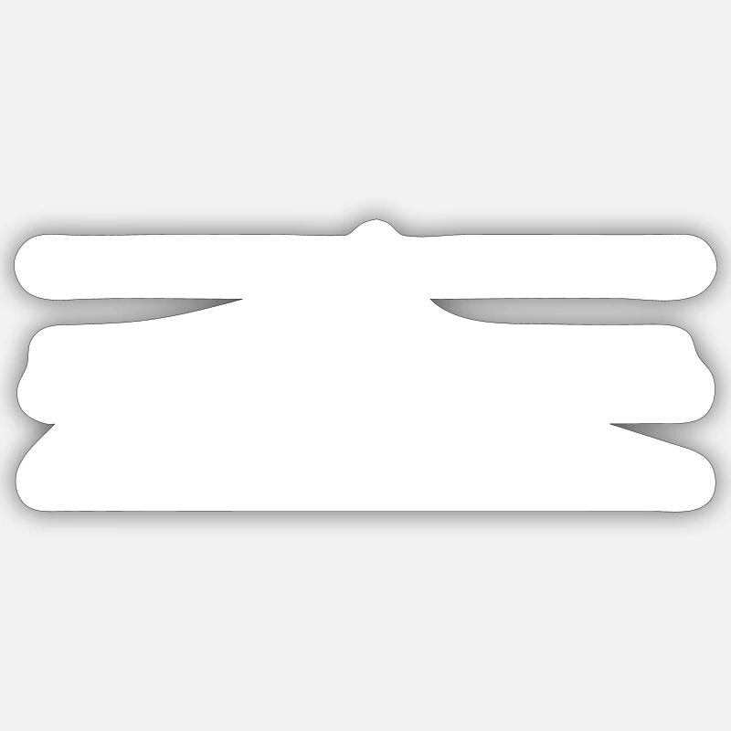 einen Augenblick mal - Sticker Größe S (10 x 10 cm) - Mattweiß