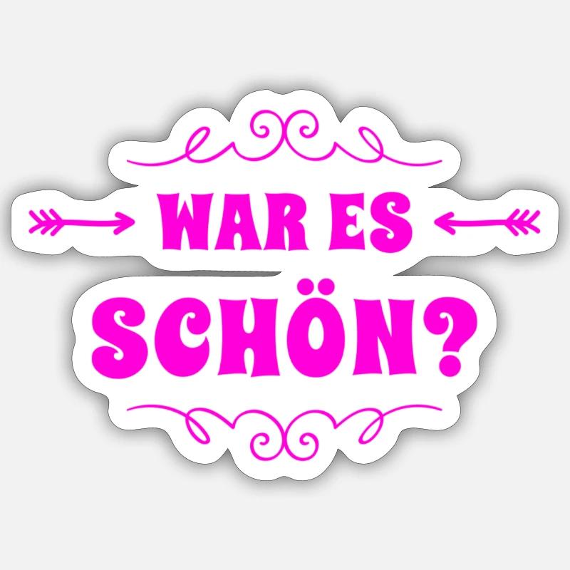 hat es dir gefallen? - Sticker Größe S (10 x 10 cm) - Mattweiß
