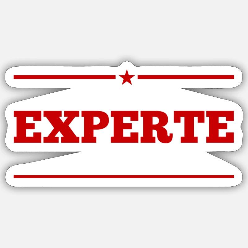 ich bin eine Koryphäe - Sticker Größe S (10 x 10 cm) - Mattweiß