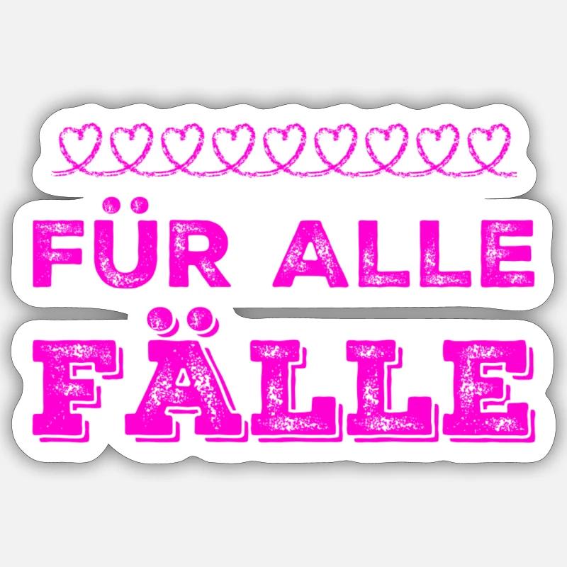 ich habe einen Plan B - Sticker Größe S (10 x 10 cm) - Mattweiß