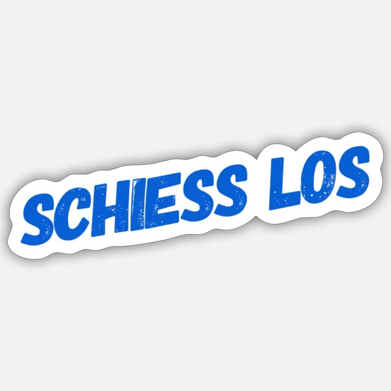 du kannst beginnen - Sticker Größe S (10 x 10 cm) - Mattweiß