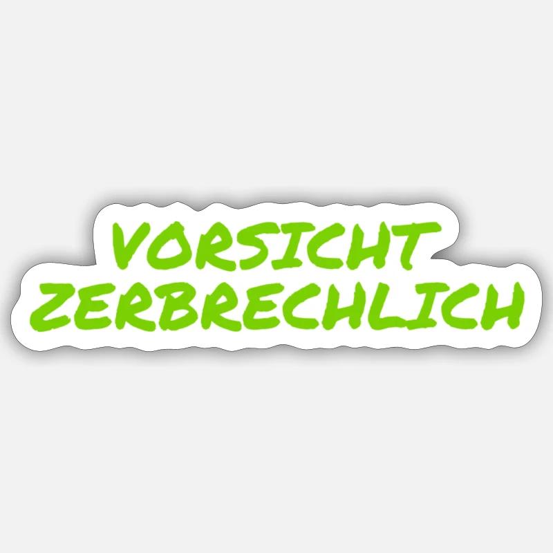 ich bin zerbrechlich Sticker Größe S (10 x 10 cm)