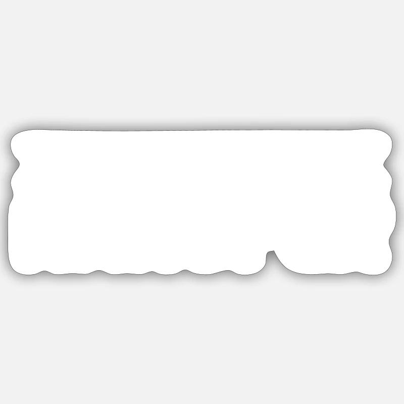 unterdrückte Nummer - Sticker Größe S (10 x 10 cm) - Mattweiß