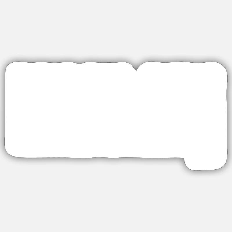 das ist eine Warnung - Sticker Größe S (10 x 10 cm) - Mattweiß