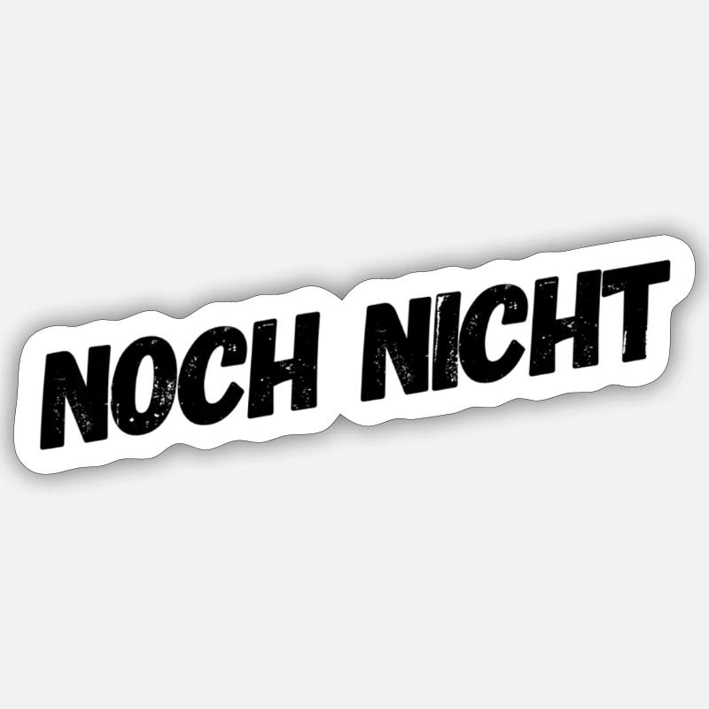 später - Sticker Größe S (10 x 10 cm) - Mattweiß
