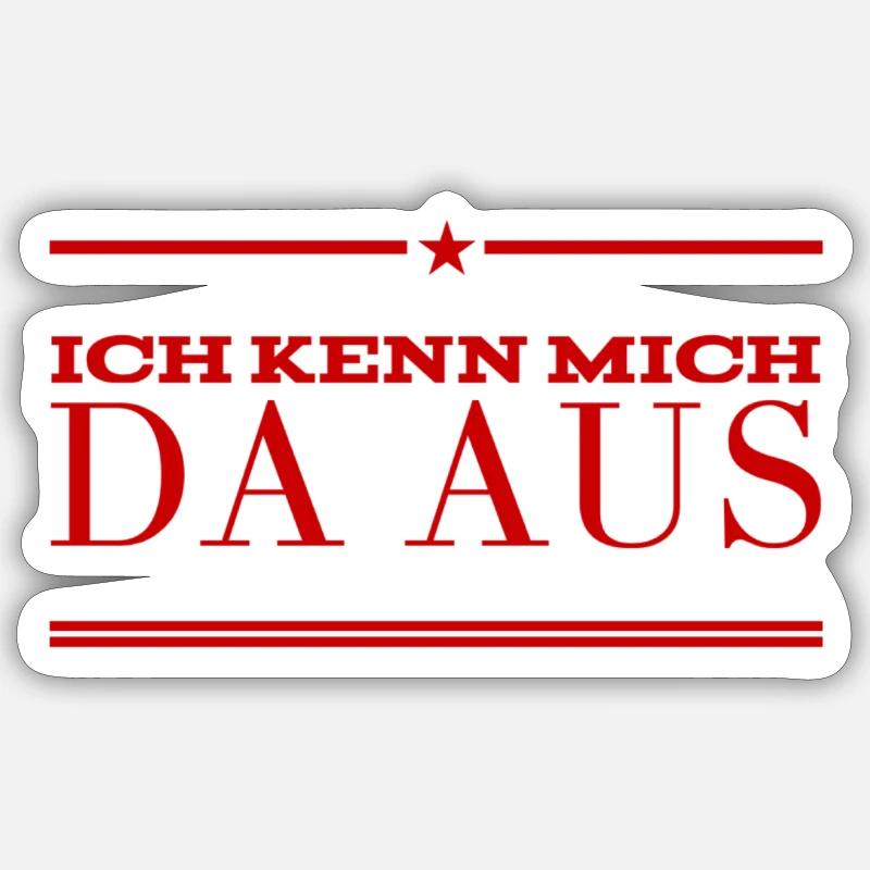 da bin ich Experte Sticker Größe S (10 x 10 cm)