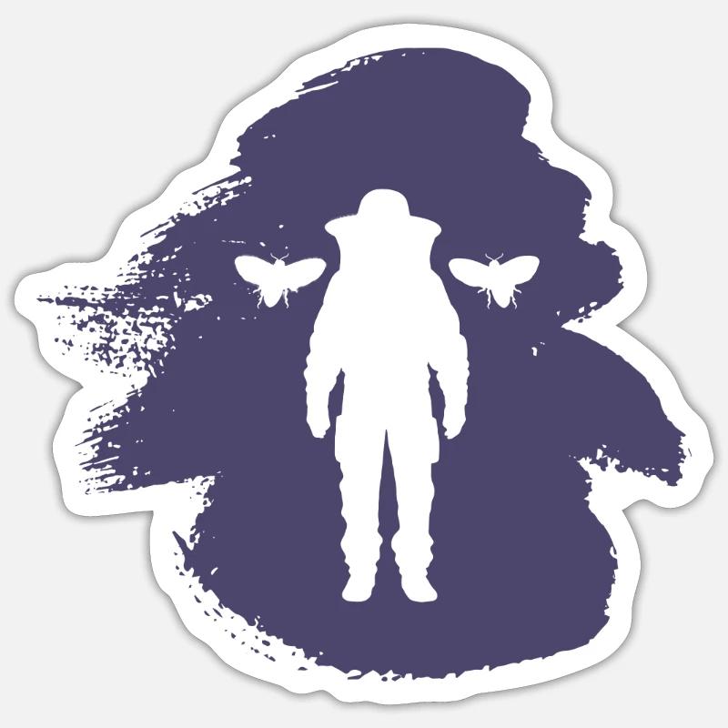 Beekeeping Beekeeper Nectar - Sticker size S (10 x 10 cm) - white matte