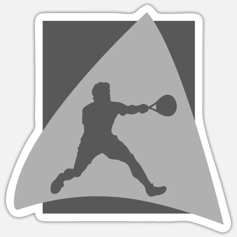 Racket Squash Racket Squash Player Sticker size S (10 x 10 cm)