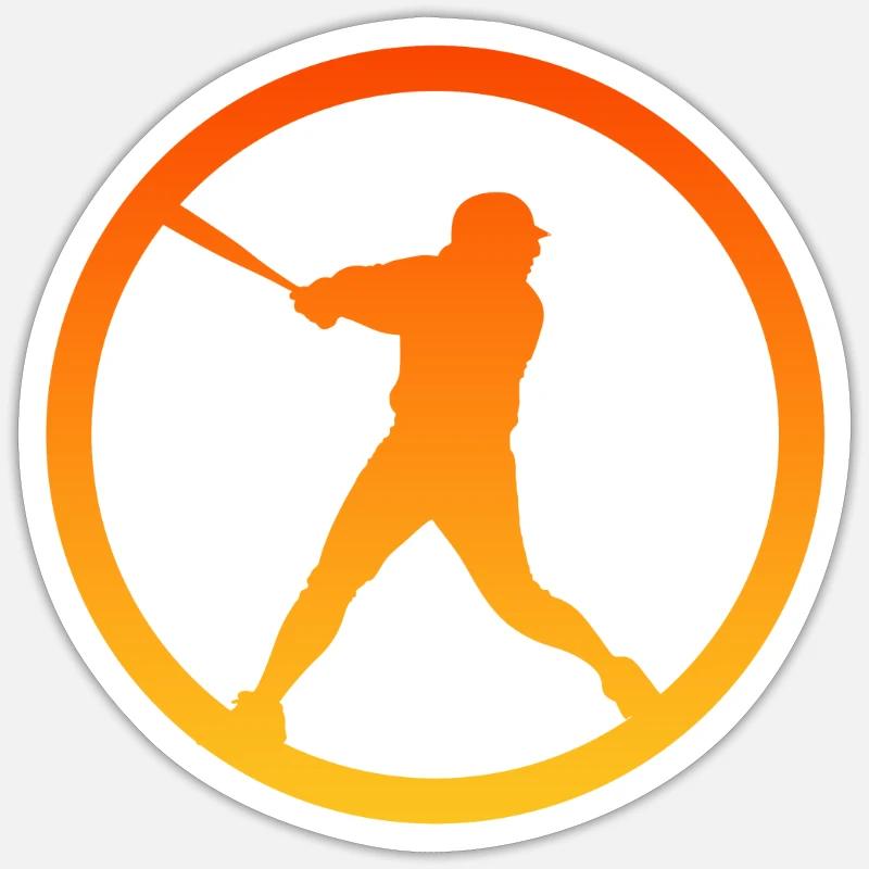 Pitcher Pitcher Softball Player - Sticker size S (10 x 10 cm) - white matte