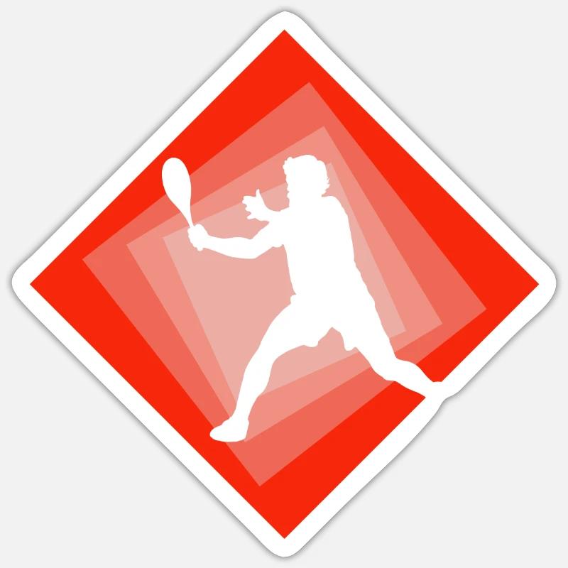 Raquette Squash Squash Sticker taille S (10 x 10 cm)