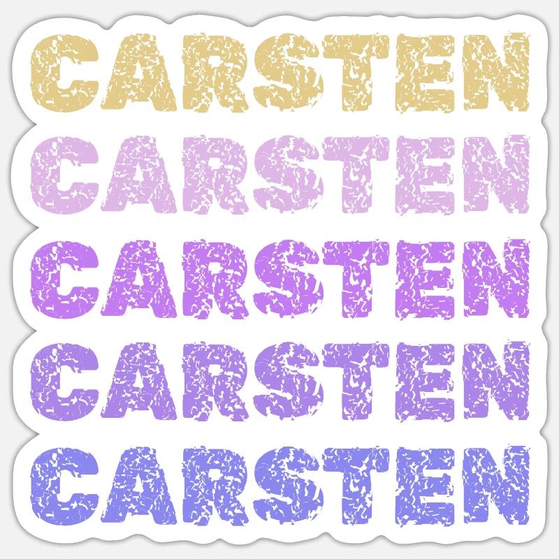 Carsten Carsten - Sticker size S (10 x 10 cm) - white matte