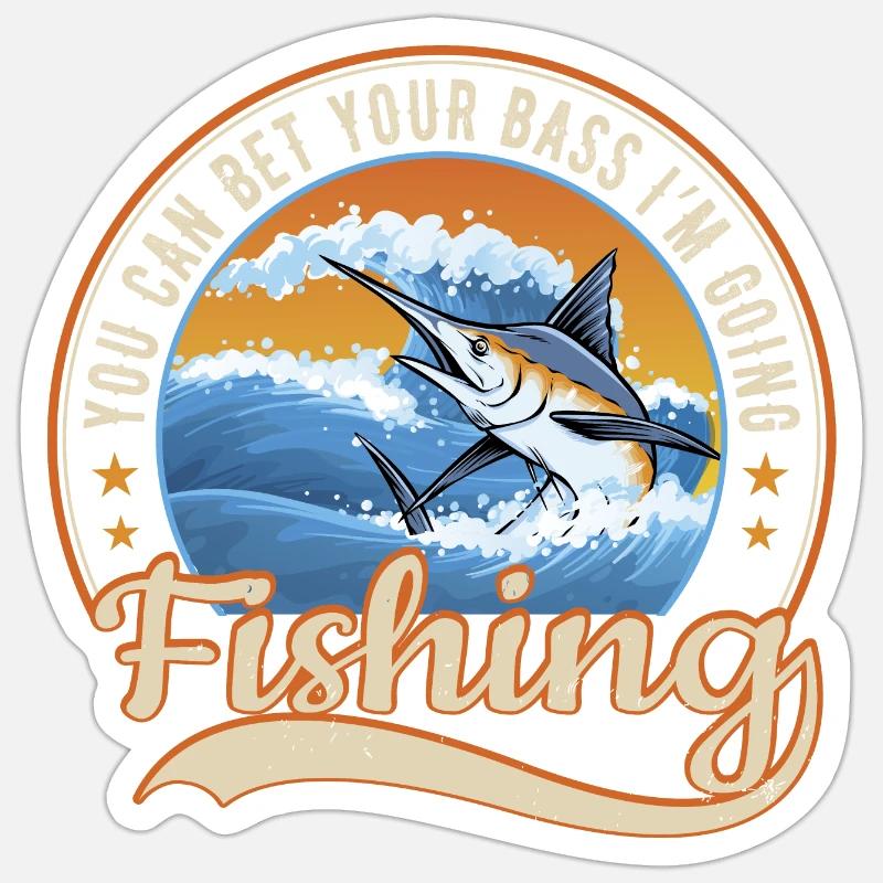 Angling Sticker size S (10 x 10 cm)