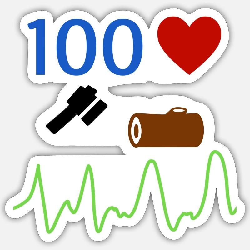 Garde forestier bûcheron Sticker taille S (10 x 10 cm)