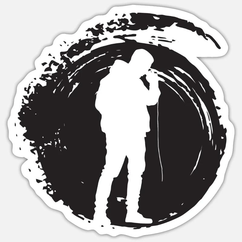 Djing Djing Streetmind - Sticker taille S (10 x 10 cm) - blanc mat