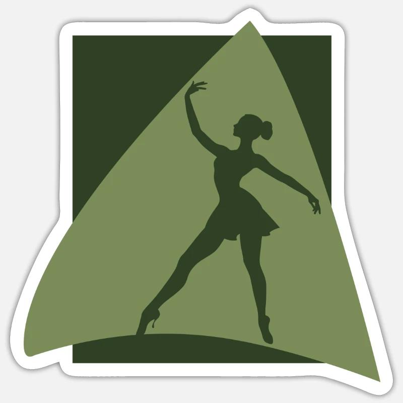 Ballet Dancer Opera Opera Sticker size S (10 x 10 cm)