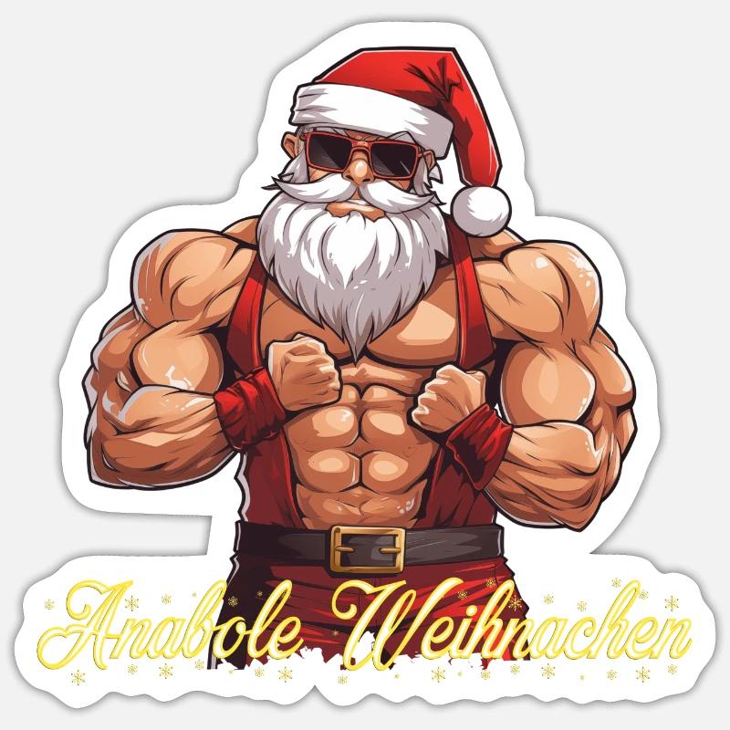 Weihnachtsmann Sticker Größe S (10 x 10 cm)