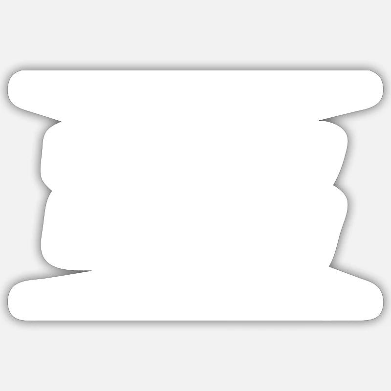 etwas schwerer bitte - Sticker Größe S (10 x 10 cm) - Mattweiß