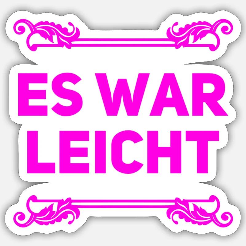 alles kein Problem - Sticker Größe S (10 x 10 cm) - Mattweiß