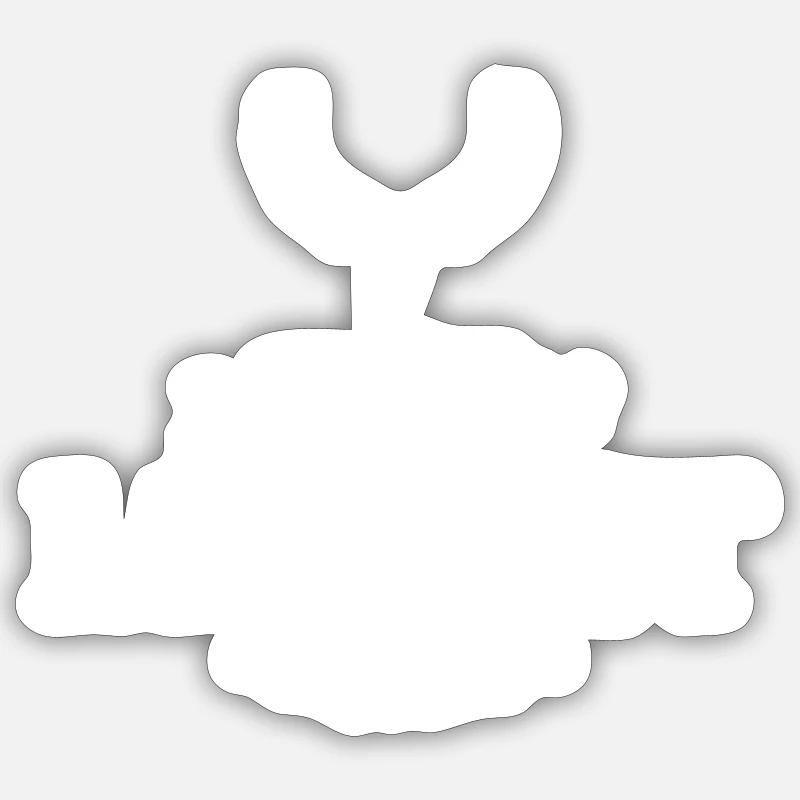 es war kein Problem Sticker Größe S (10 x 10 cm)