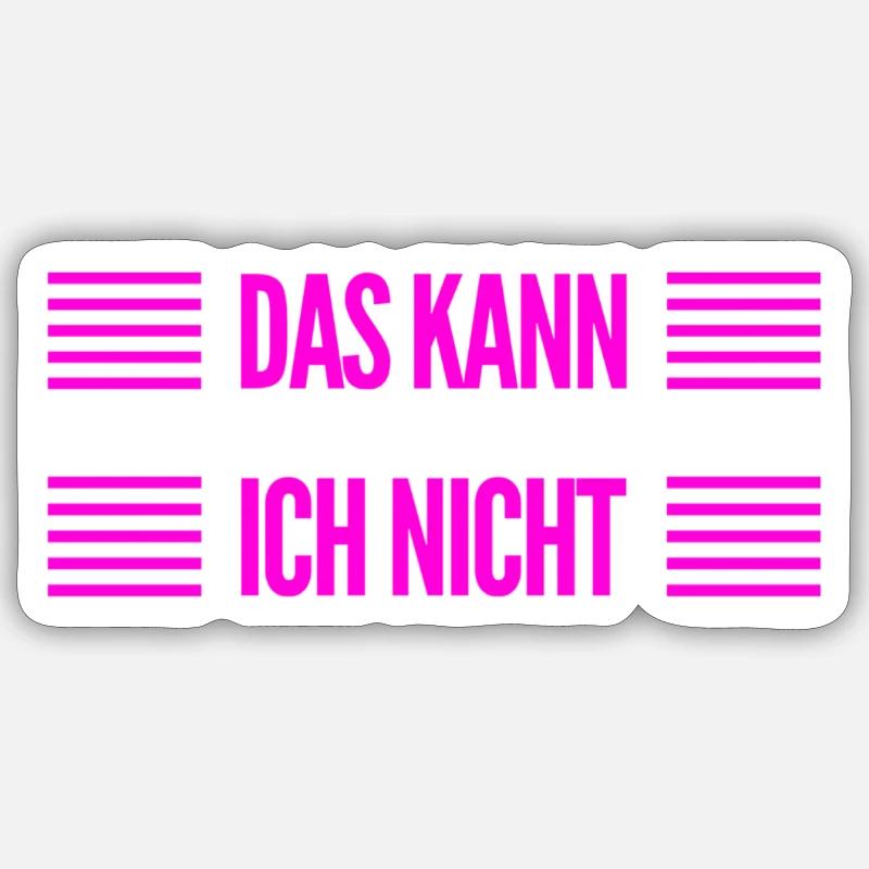so sieht ein Nichtskönner aus - Sticker Größe S (10 x 10 cm) - Mattweiß