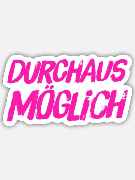 vielleicht ist es möglich - Sticker Größe S (10 x 10 cm) - Mattweiß