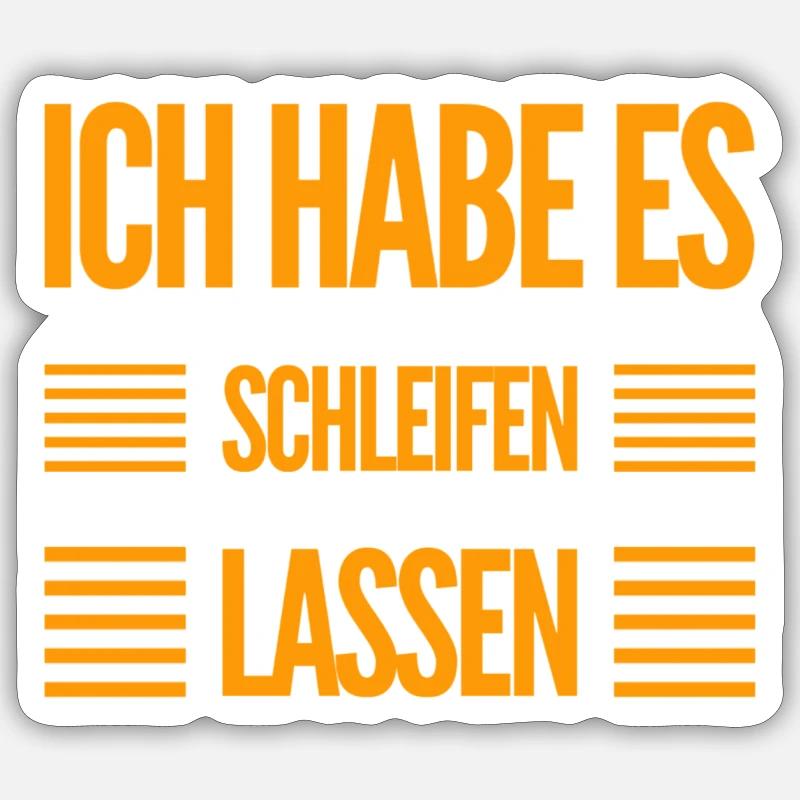 jetzt wird es anders - Sticker Größe S (10 x 10 cm) - Mattweiß