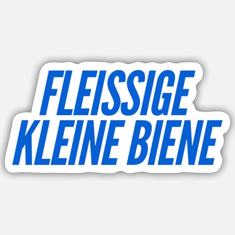 ich bin so fleißig - Sticker Größe S (10 x 10 cm) - Mattweiß
