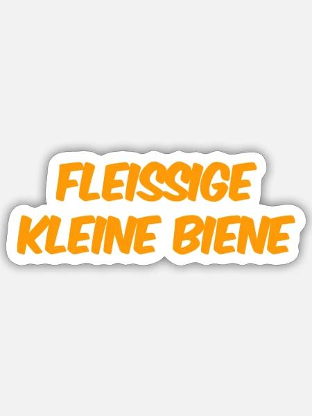 ich bin so emsig - Sticker Größe S (10 x 10 cm) - Mattweiß