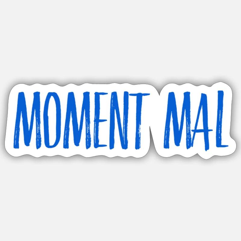 da bin ich kritisch - Sticker Größe S (10 x 10 cm) - Mattweiß