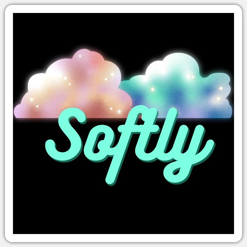 Softly Clouds Sticker Größe S (10 x 10 cm)