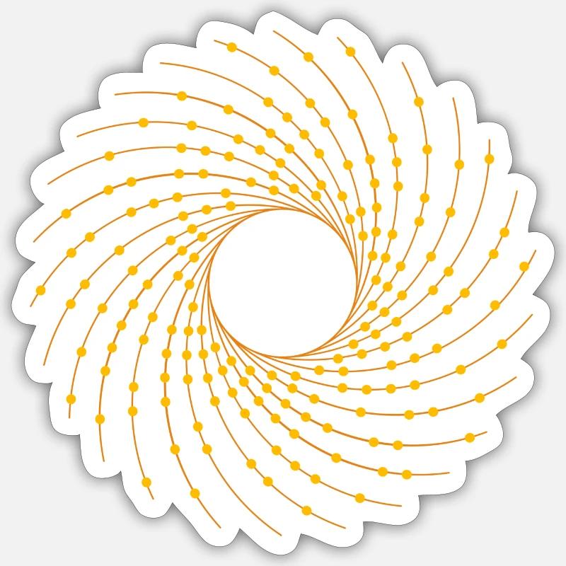 Logo de l’univers - Sticker taille S (10 x 10 cm) - blanc mat